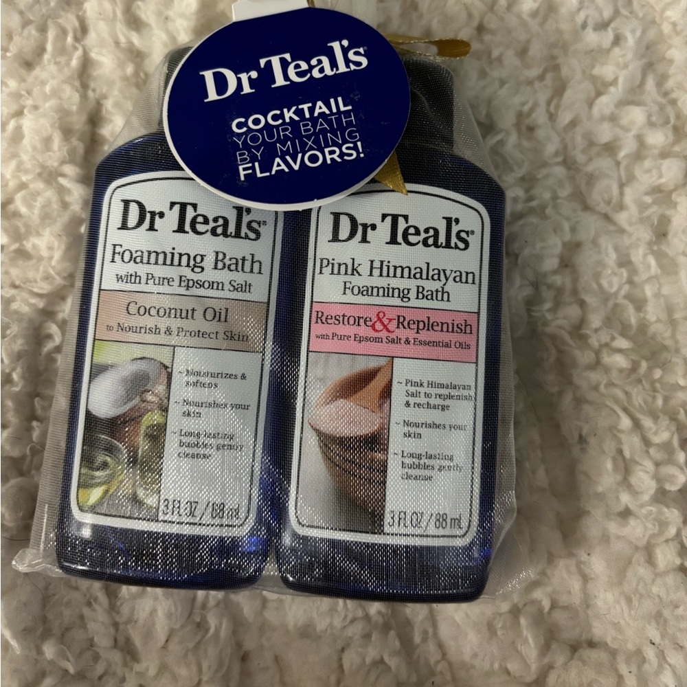 Dr Teals Foaming Bath 2 pack Travel Size - Picture 3 of 3